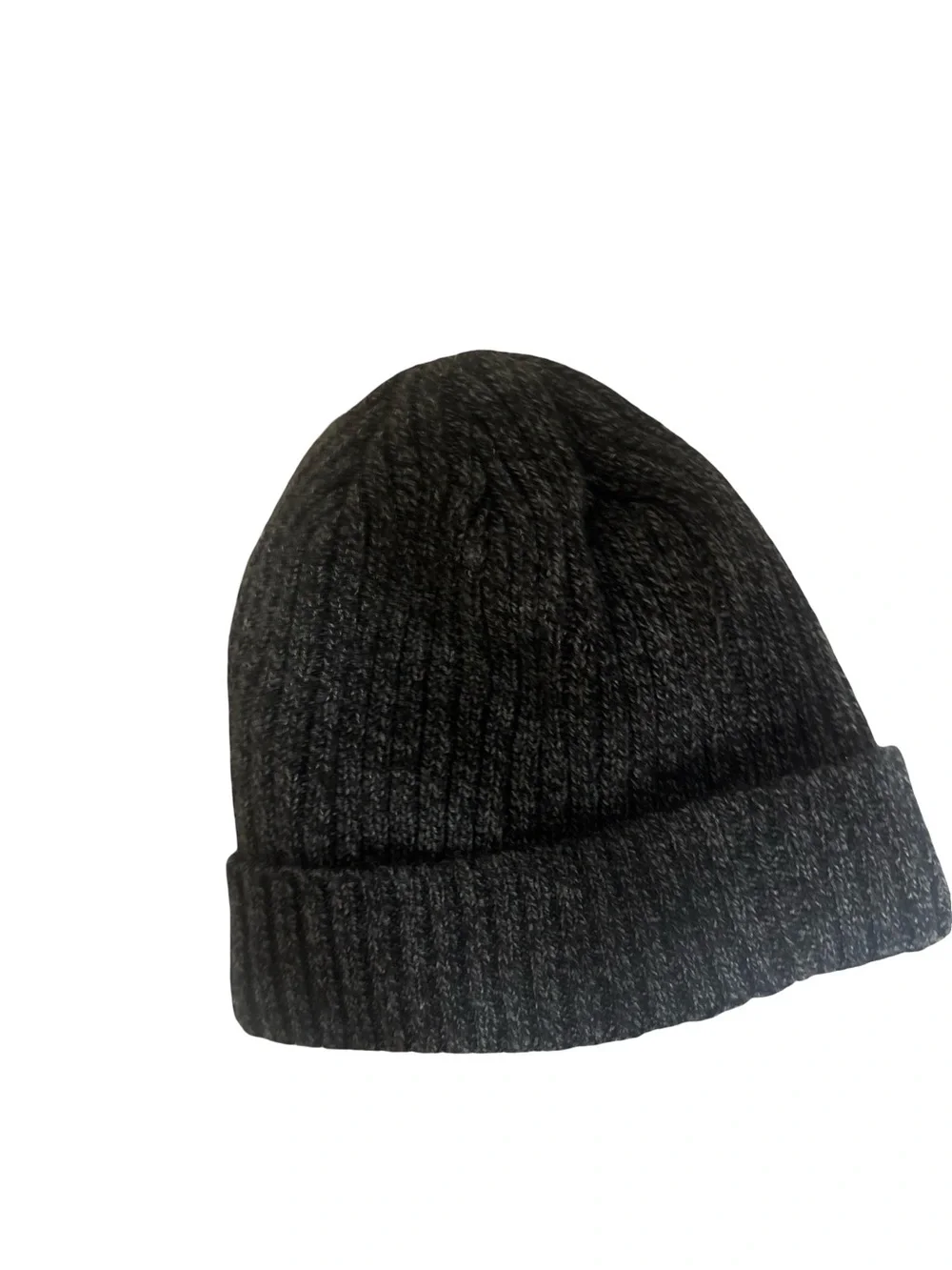 Classic Unisex Knit Charcoal Heather Grey Gorpcore Grunge Utility Cuffed Beanie